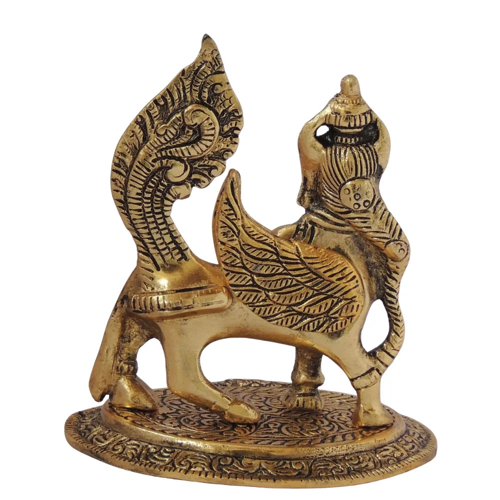 Showpiece Kamdhenu Cow Statue for Home Temple and Prosperity Decor
