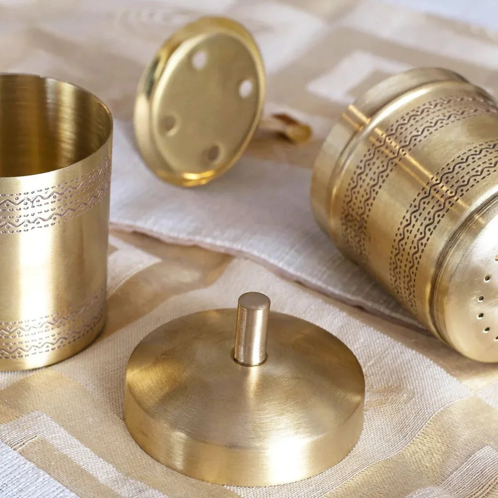 Traditional Brass Coffee Filter for Authentic South Indian Coffee