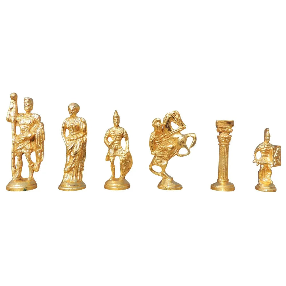 Premium Brass Chess Set – Gold and Silver Handcrafted Luxury Board Game