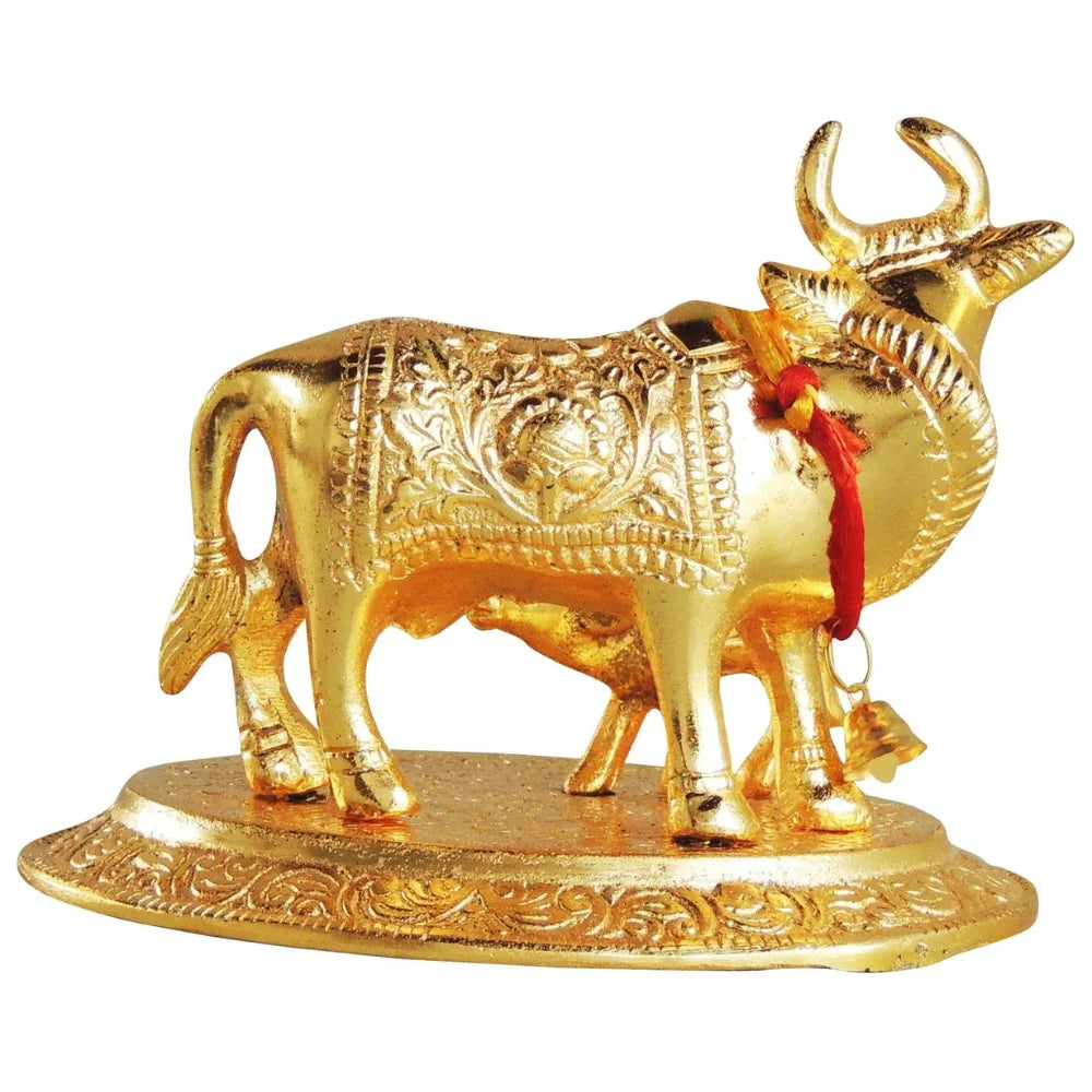 Showpiece Cow Statue for Home Temple and Divine Decor