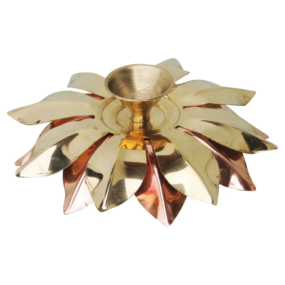 Copper Brass Deepak – Handcrafted Traditional Oil Lamp for Auspicious Lighting