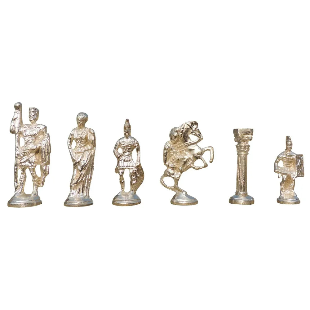 Premium Brass Chess Set – Gold and Silver Handcrafted Luxury Board Game