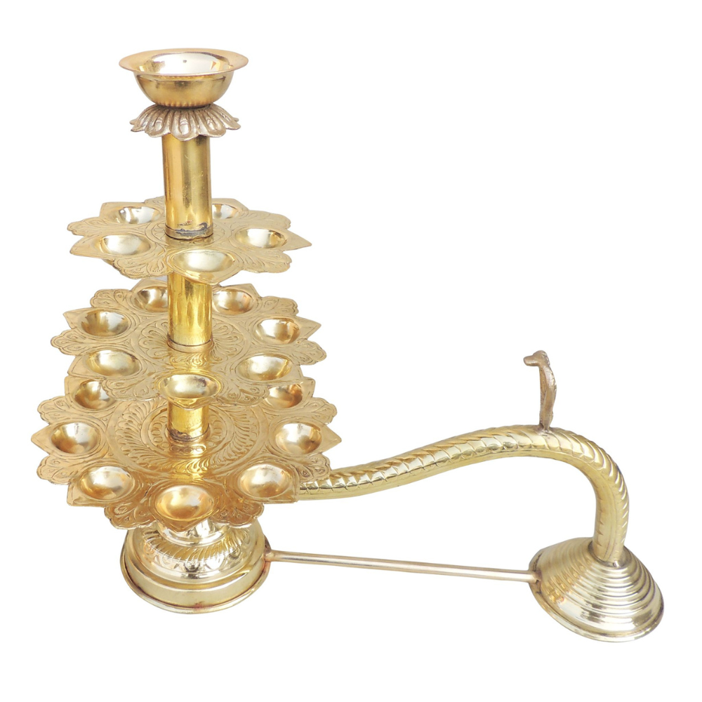 Brass Ganga Aarti Bati for Daily Pooja and Sacred Rituals