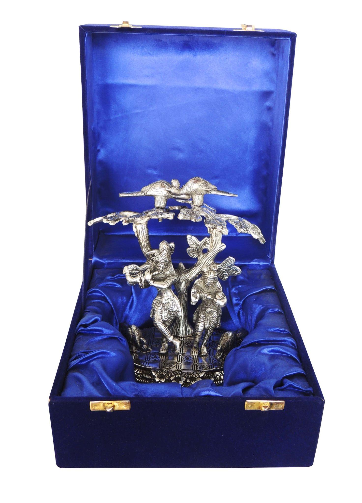 Standing Radha Krishna Showpiece Statue Under Tree – Home Temple Decor