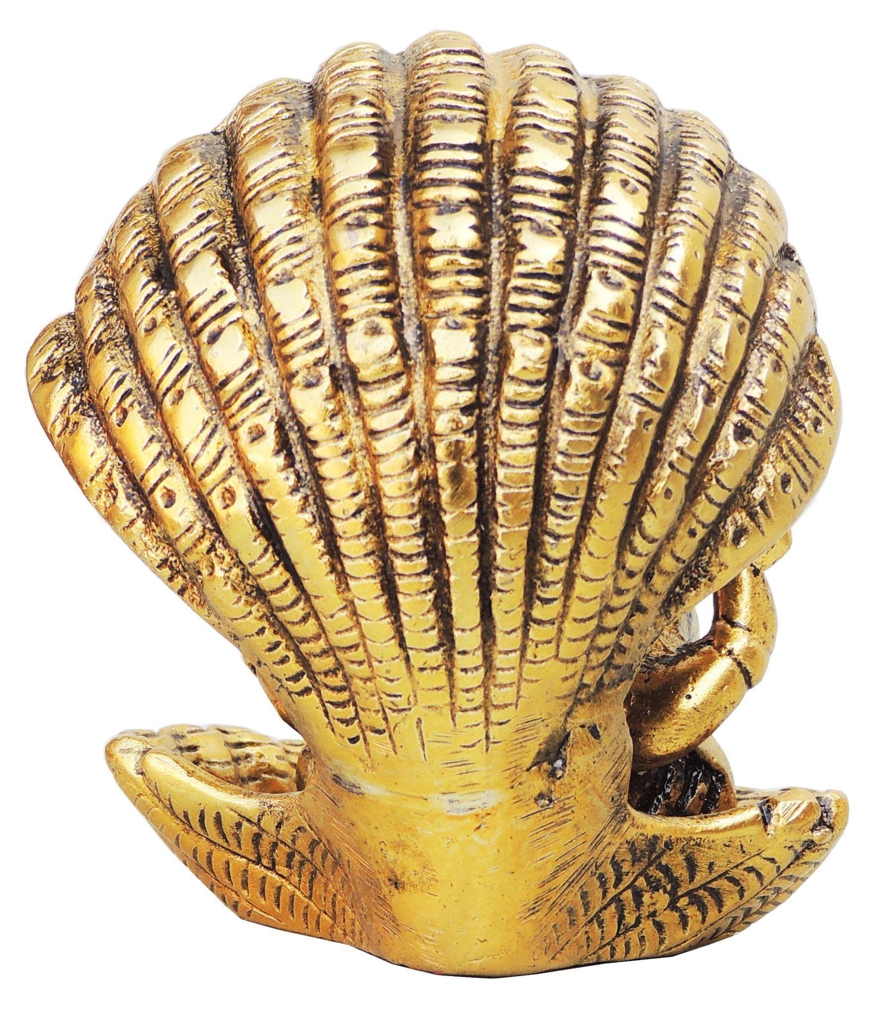 Showpiece Ganesh Ji in Seep Gold for Home Temple and Auspicious Decor