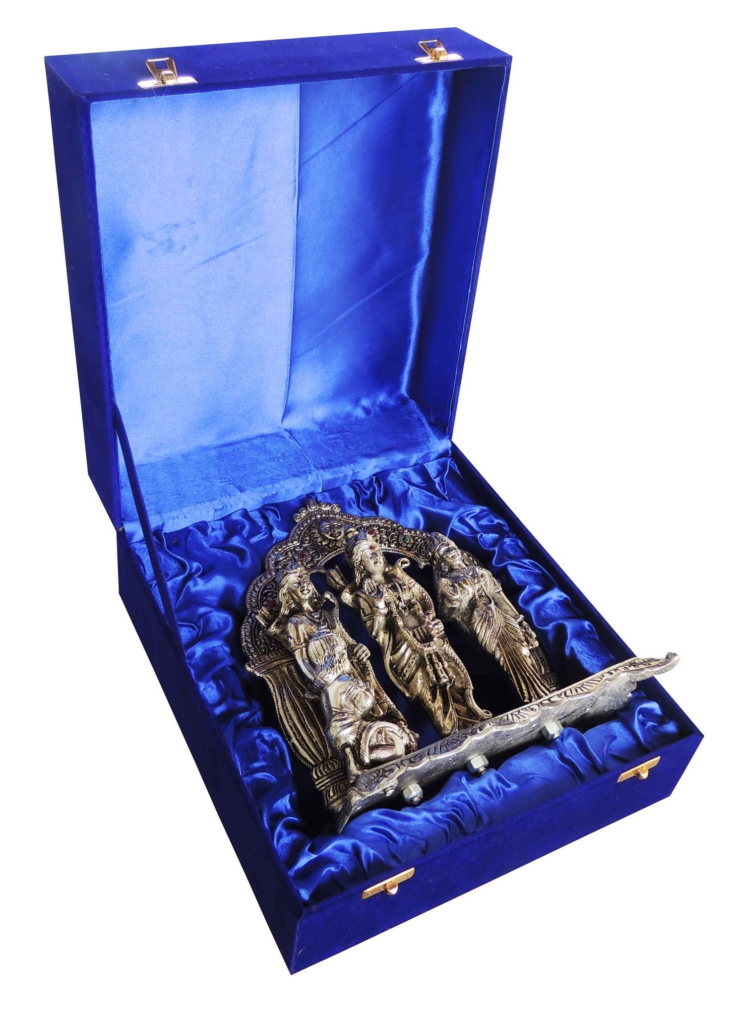 Brass Ram Darbar Showpiece Statue for Home Temple and Spiritual Gift