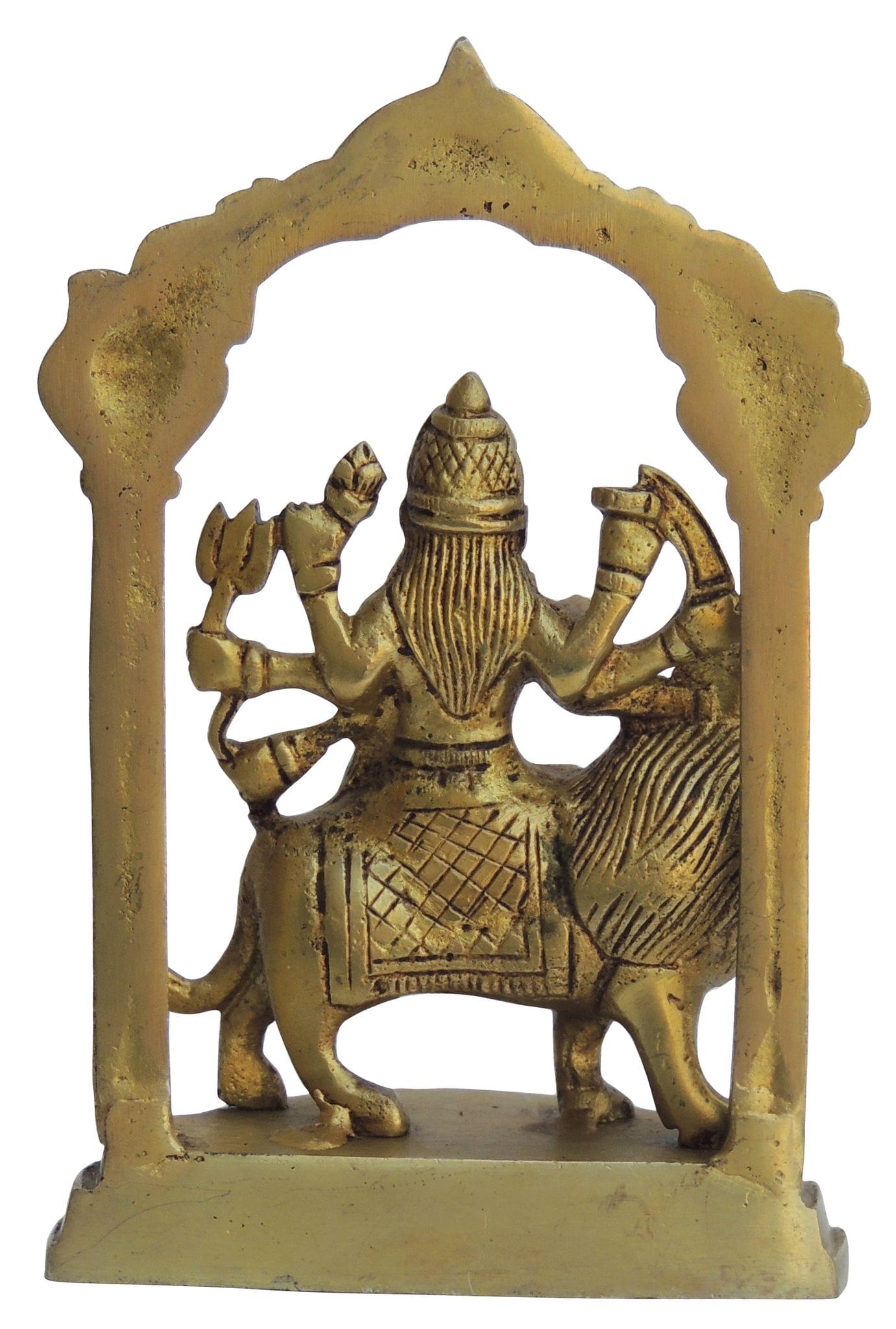 Brass Durga Maa Idol – Handcrafted Goddess Durga Statue for Strength and Prosperity