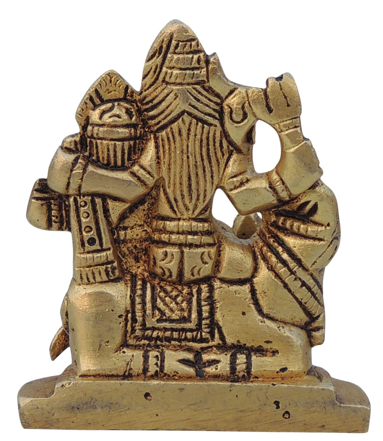 Brass Shiv Parivar Idol – Handcrafted Lord Shiva Family Statue for Peace and Prosperity