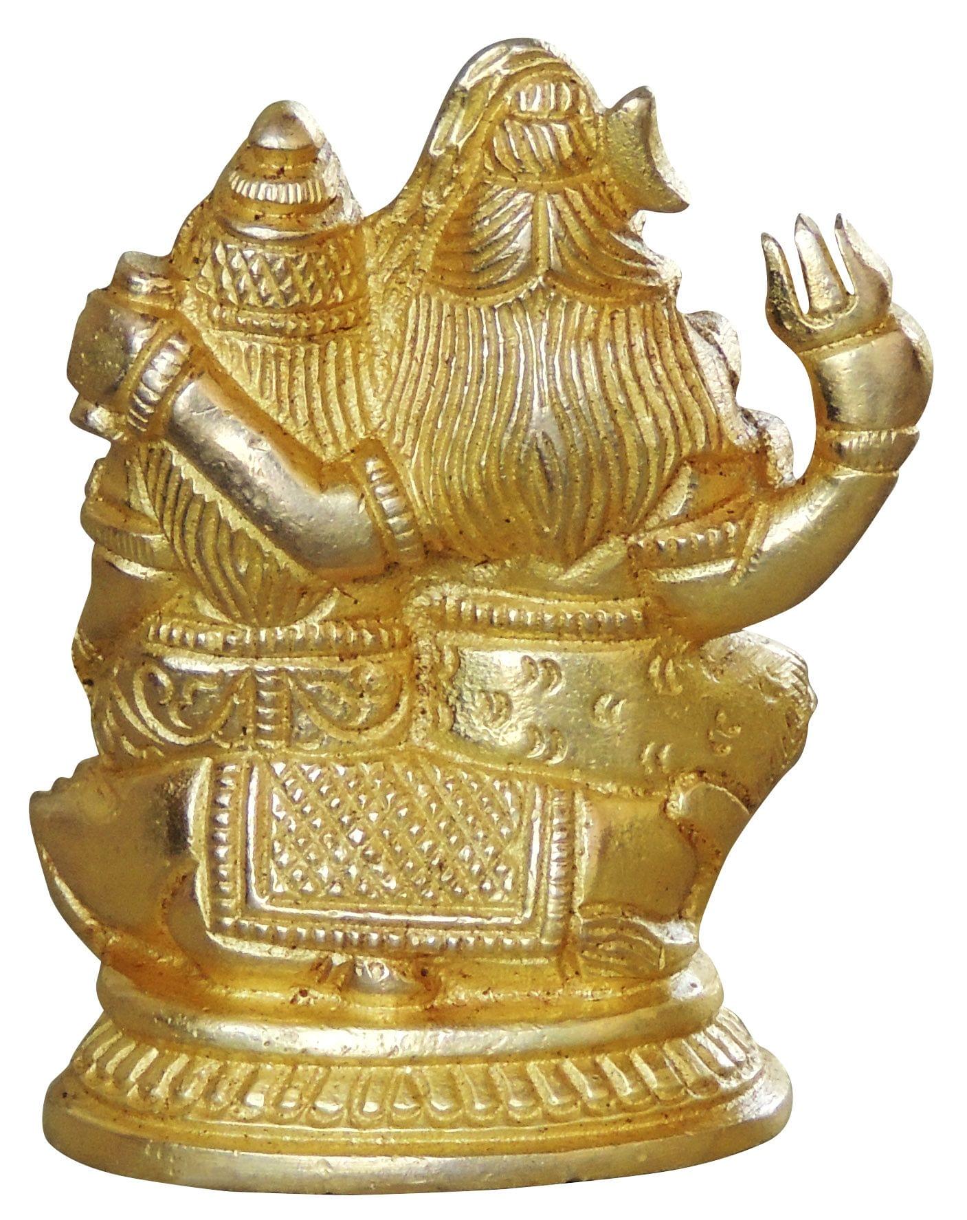 Brass Shiv Parivar Idol – Handcrafted Lord Shiva Family Statue for Harmony and Blessings