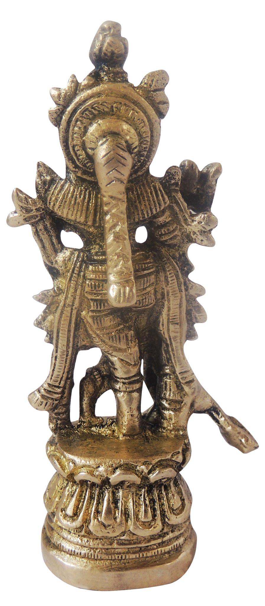 Brass Lord Krishna Idol Handcrafted Symbol of Devotion