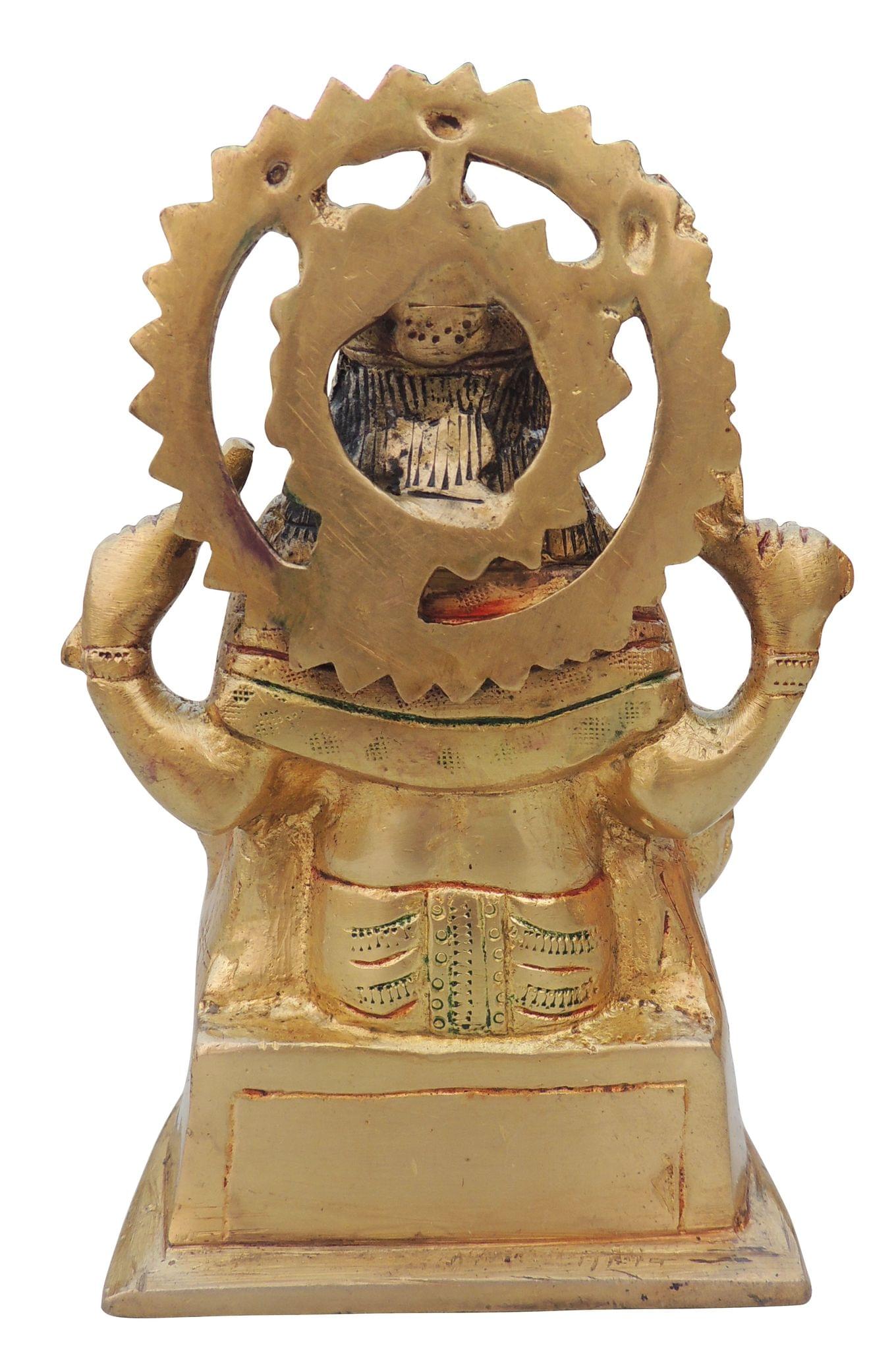 Brass Vishwakarma Ji Statue – Divine Artisan God Idol for Success and Skill