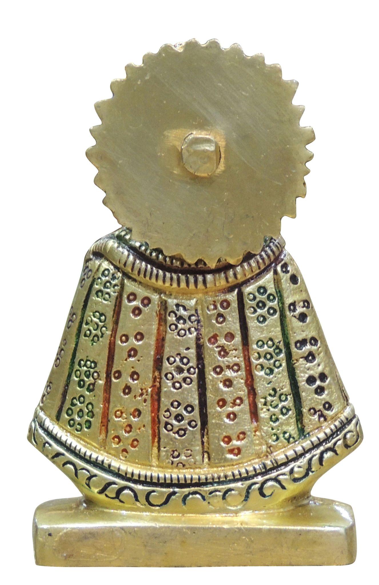 Brass Khatu Shyam Ji Idol – Handcrafted Shyam Baba Statue for Faith and Good Fortune