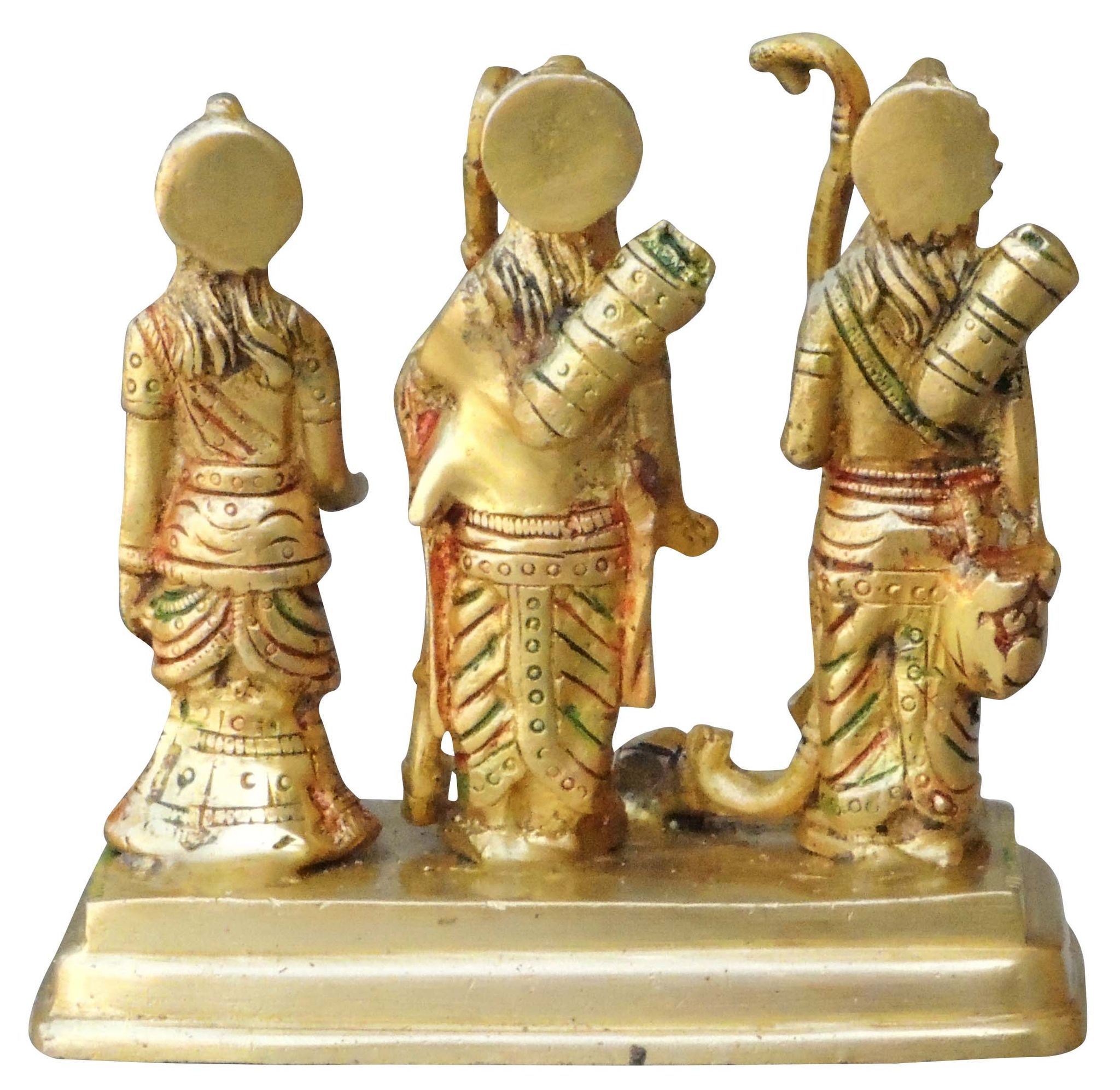 Brass Ram Darbar God Idol Statue – Divine Showpiece of Lord Ram, Sita, Lakshman, and Hanuman