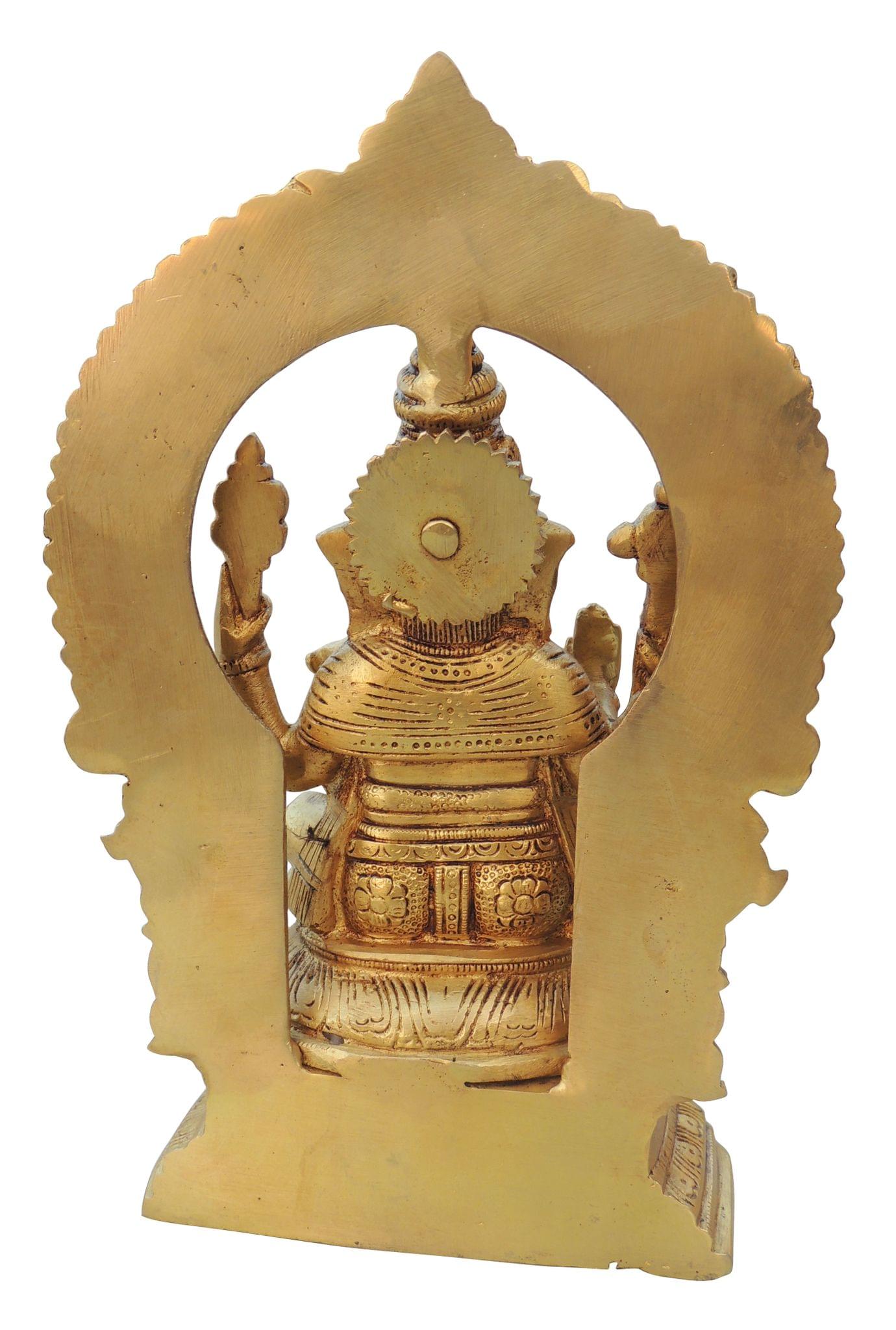 Brass Ganesh Ji God Idol Statue Handcrafted Lord Ganesha Showpiece for Home