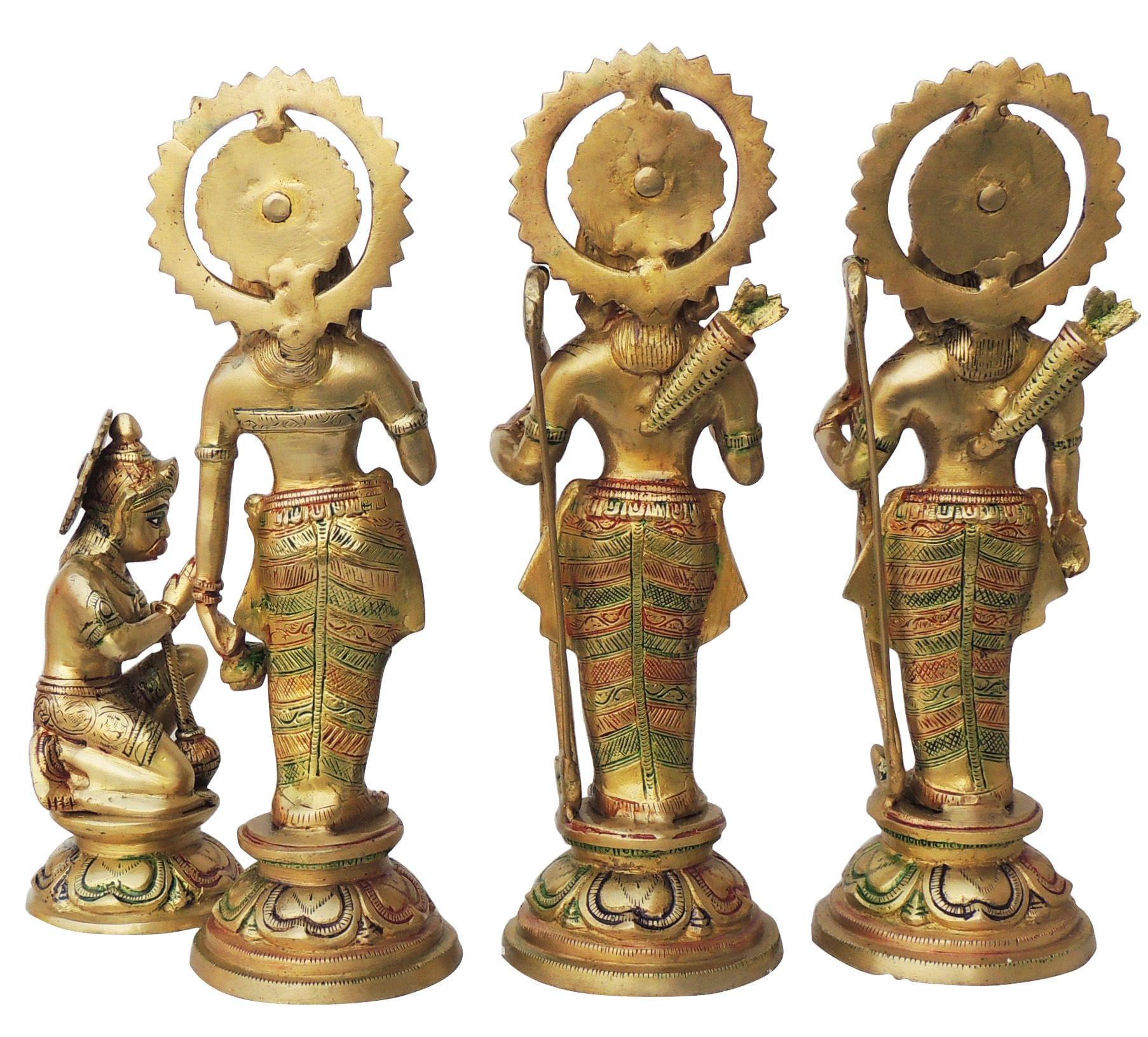 Brass Ram Darbar Idol – Handcrafted Symbol of Devotion, Harmony, and Prosperity