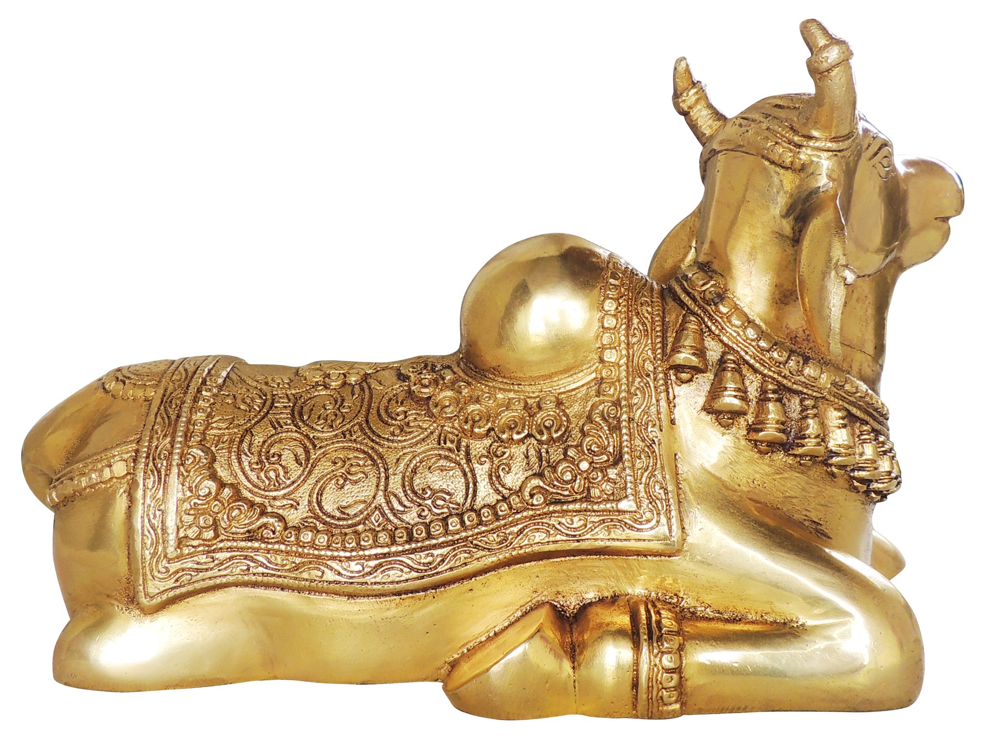 Brass Nandi Statue – Handcrafted Symbol of Devotion, Strength, and Faith