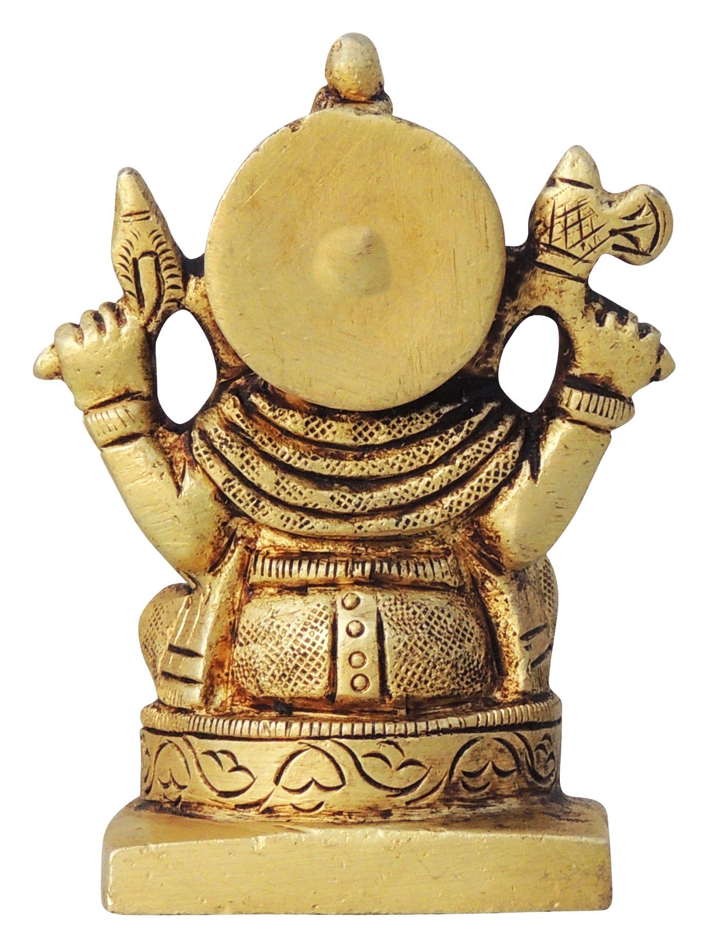 Brass Ganesh Ji Statue – Handcrafted Lord Ganesha Idol for Success and Prosperity