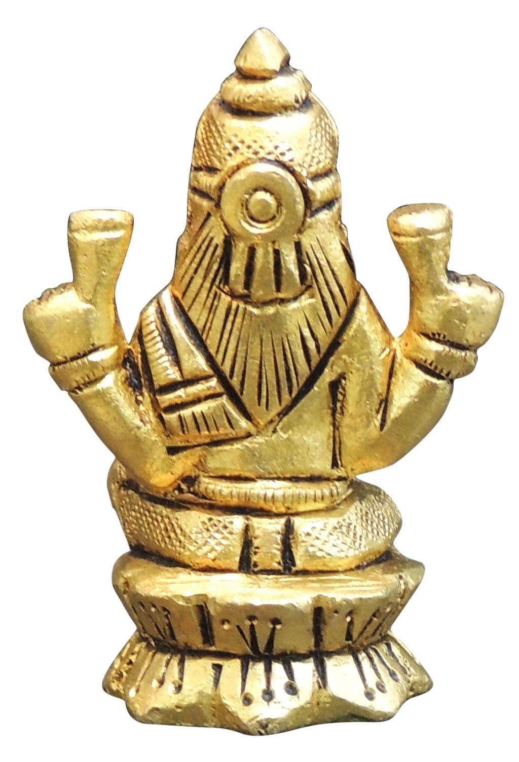 Brass Laxmi Ji Idol – Handcrafted Goddess of Wealth, Fortune, and Prosperity