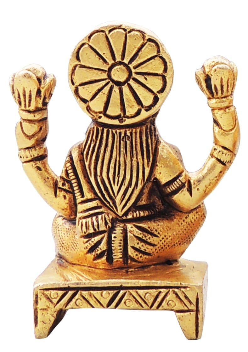 Brass Laxmi Ji Idol – Handcrafted Goddess of Wealth and Prosperity
