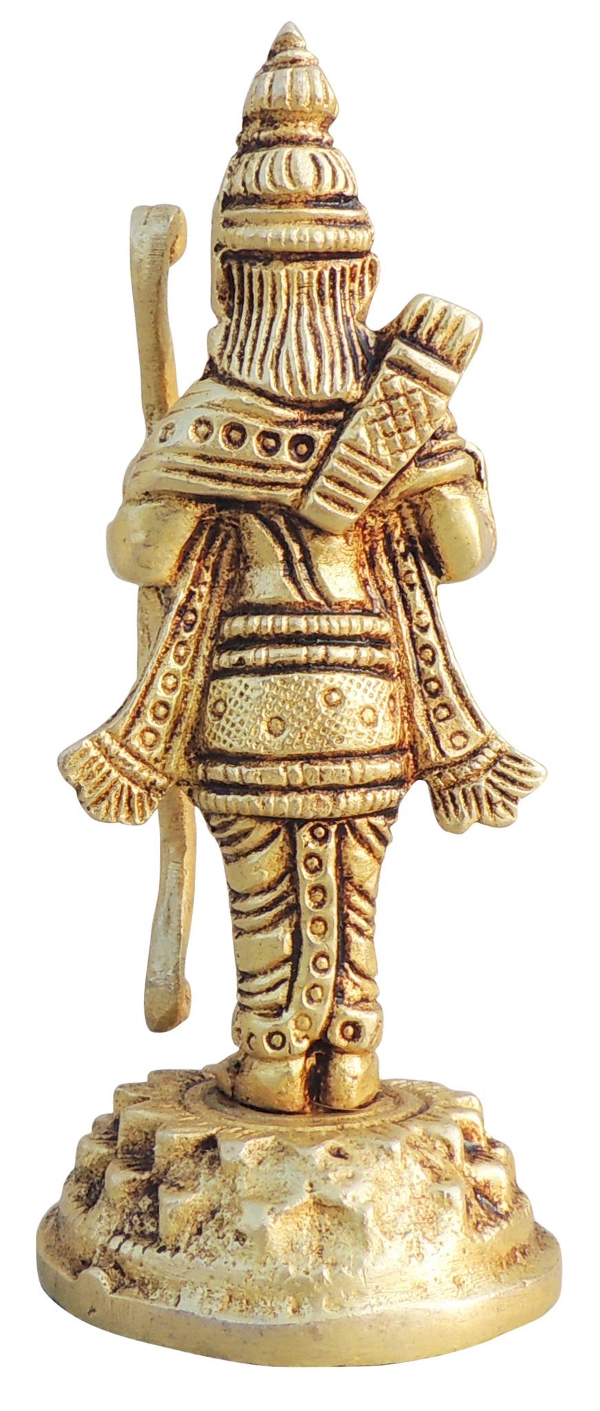 Brass Ram Ji Idol – Handcrafted Lord of Righteousness and Devotion