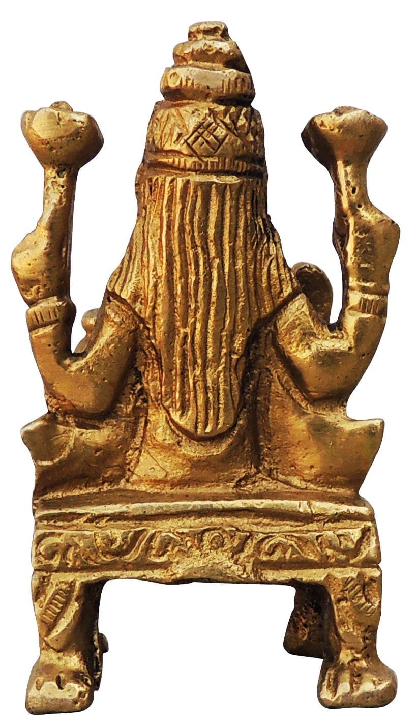 Brass Laxmi Ji Idol – Handcrafted Goddess of Wealth and Prosperity