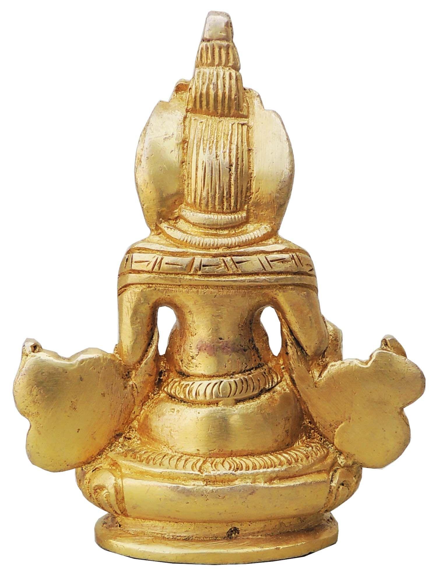 Brass Kuber Ji Idol Statue – Handcrafted Lord of Wealth Showpiece for Prosperity
