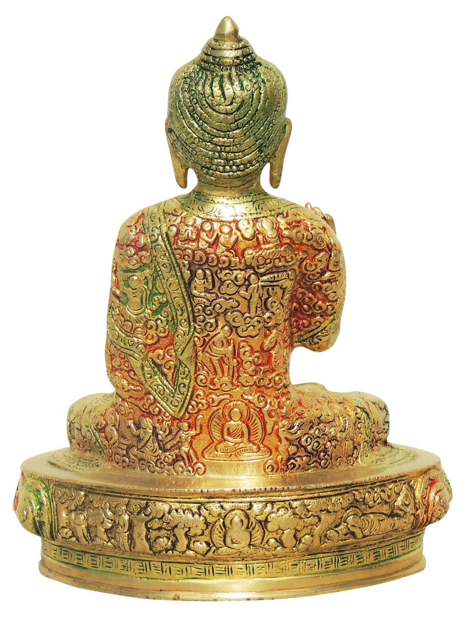 Brass Buddha Big Statue – Handcrafted Lord Buddha Idol for Peace and Positivity