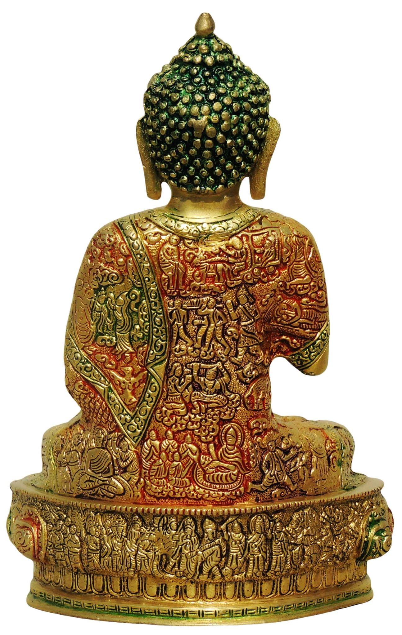Brass Buddha Idol – Handcrafted Symbol of Peace, Mindfulness, and Enlightenment