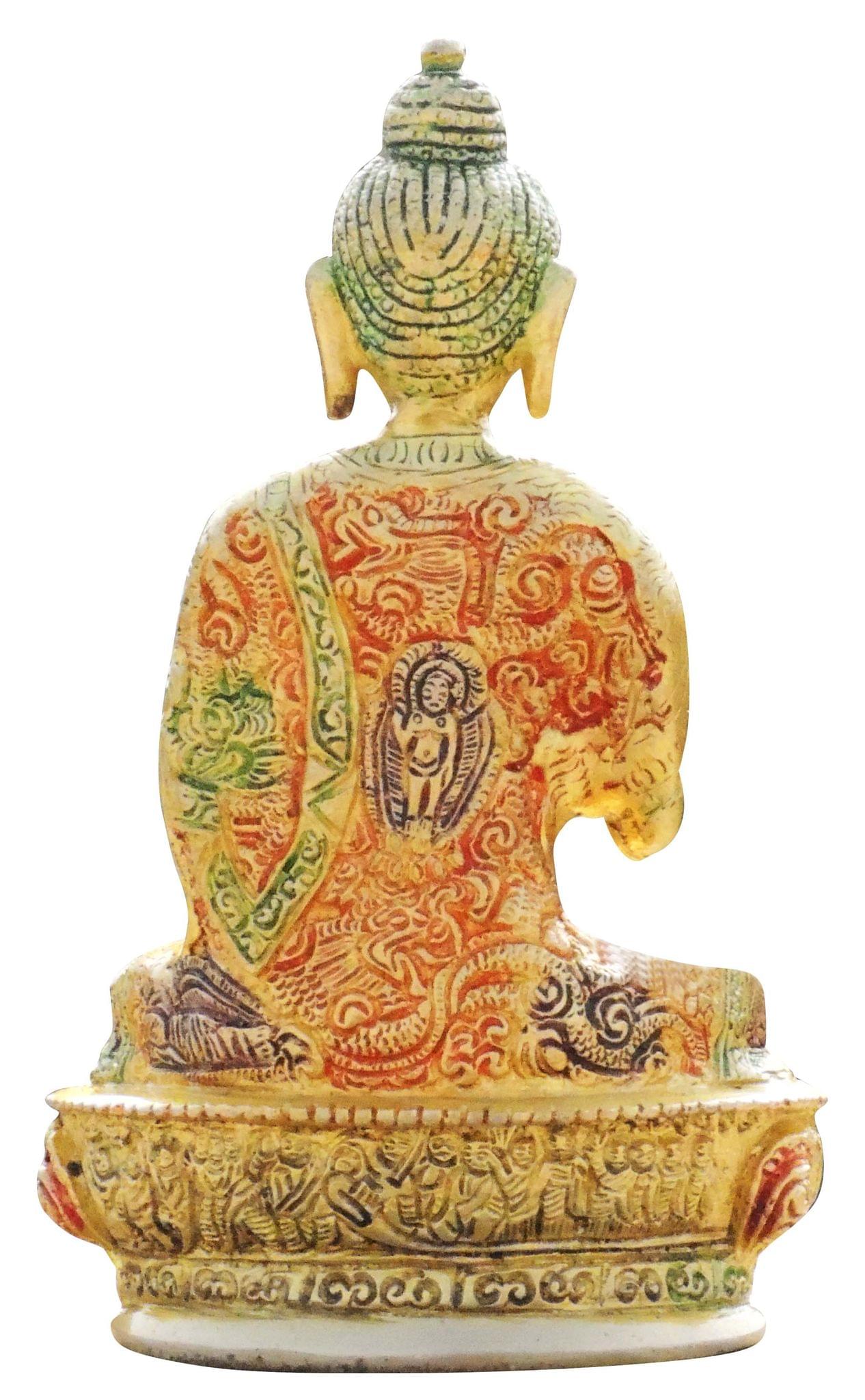 Brass Buddha Statue – Peaceful Meditation Showpiece for Home and Office Decor