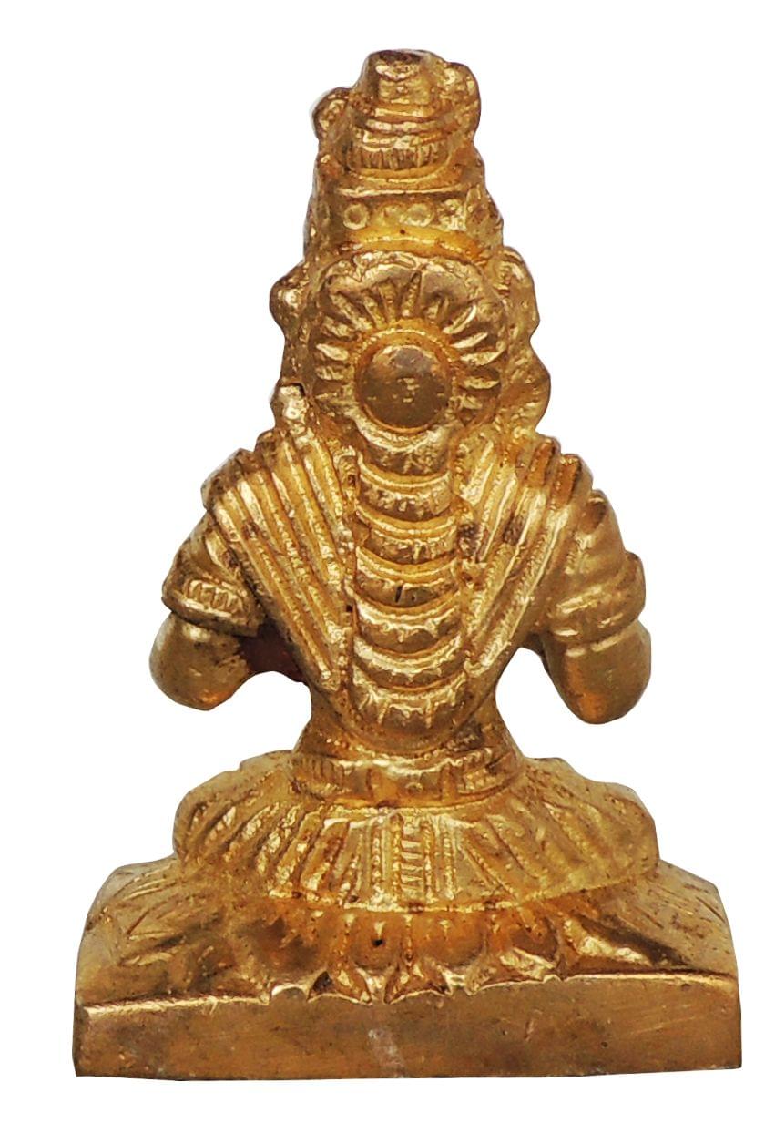 Brass Parvati Murti for Home Temple and Spiritual Decor