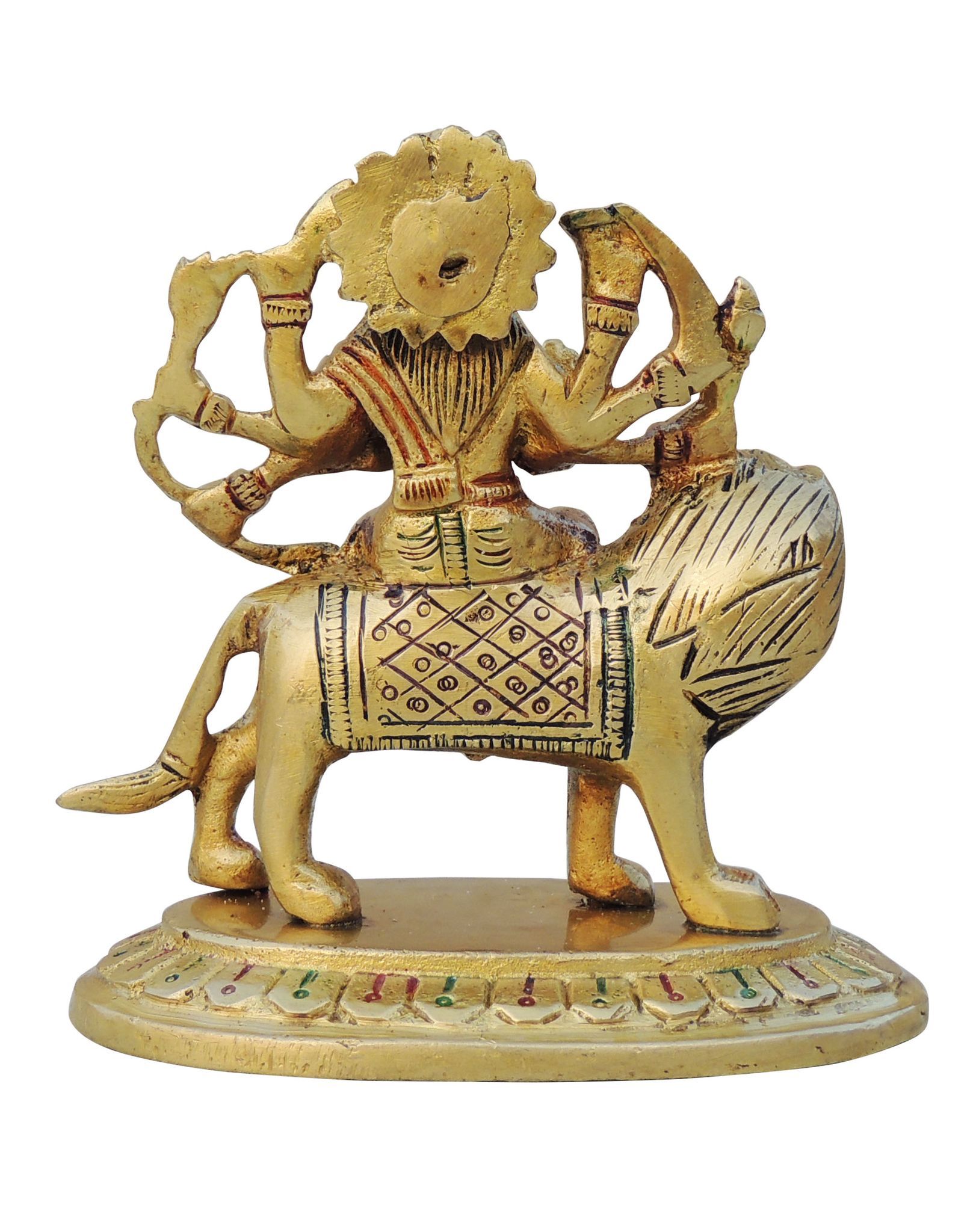 Brass Durga Ji Idol Statue – Handcrafted Symbol of Strength and Divine Power