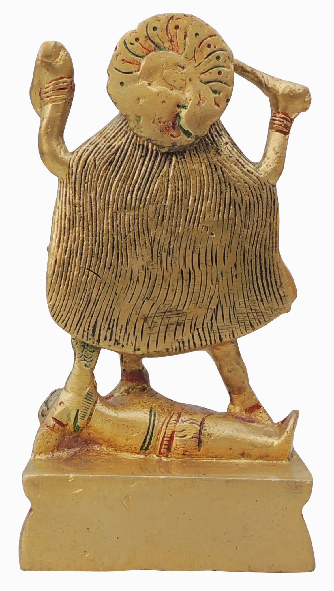 Brass Kali Maa Idol – Handcrafted Fierce Divine Showpiece for Strength