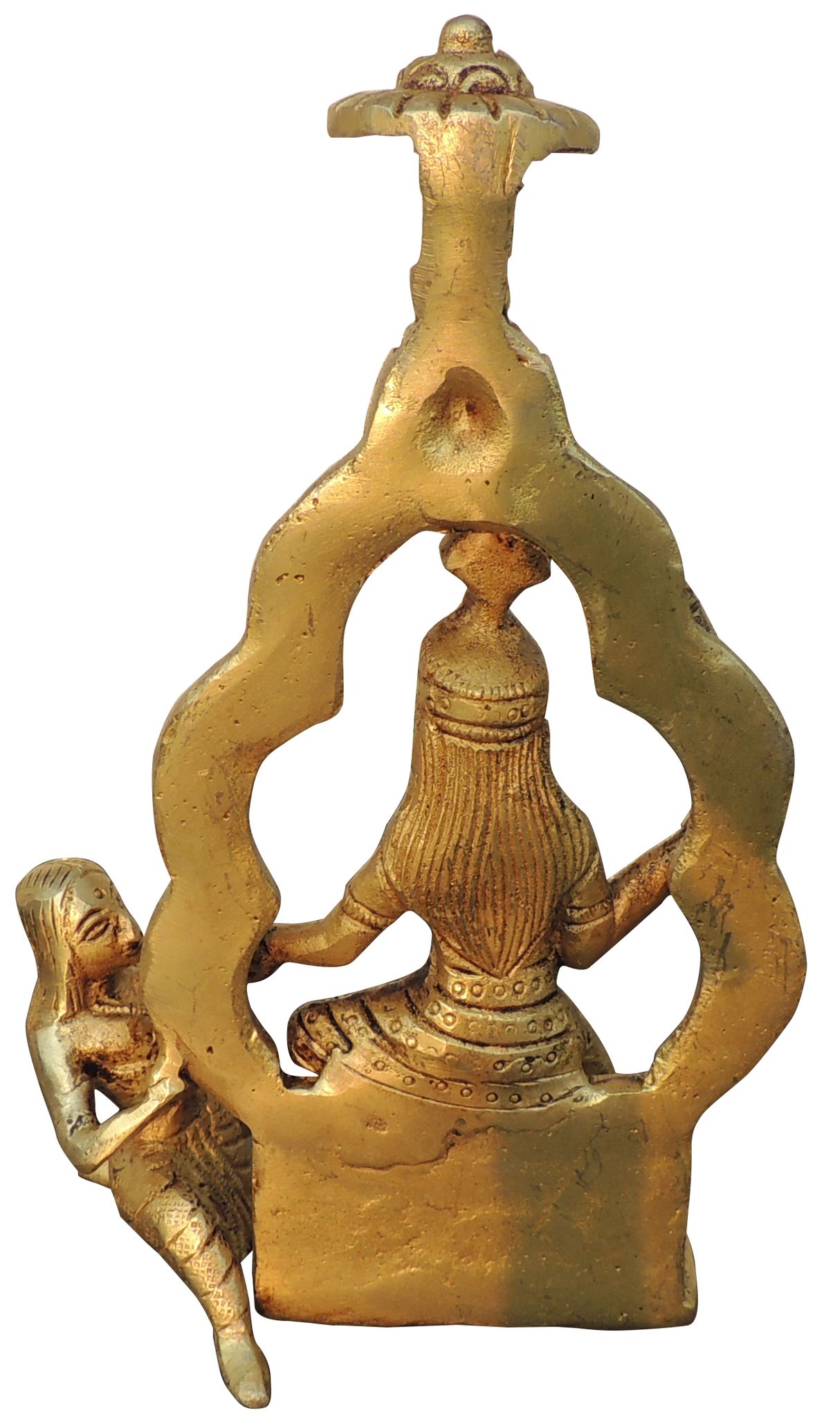 Brass Baglamukhi Mata Idol – Handcrafted Divine Statue for Protection