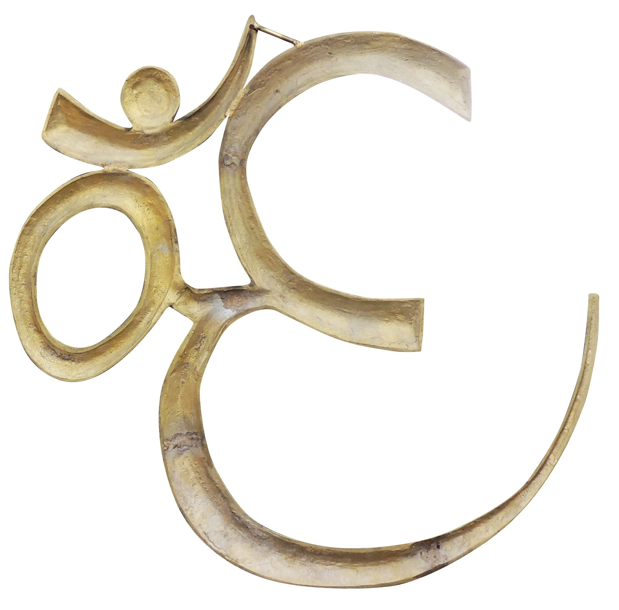 Brass Om Wall Hanging – Sacred Symbol Showpiece for Positive Energy