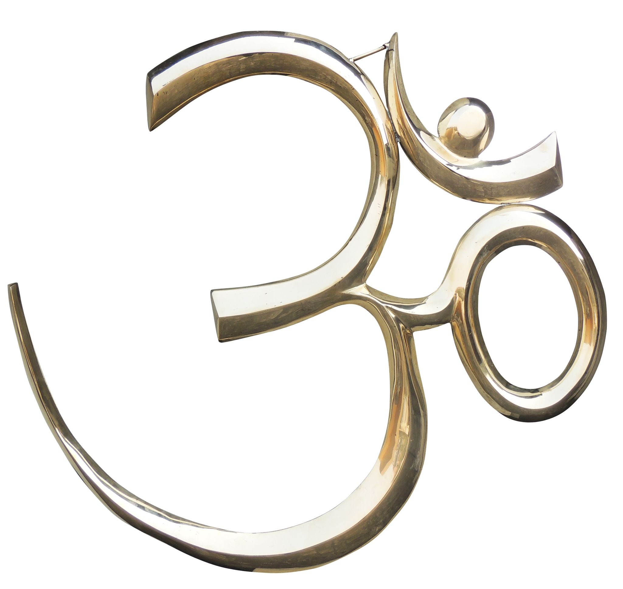 Brass Om Wall Hanging – Sacred Symbol Showpiece for Positive Energy