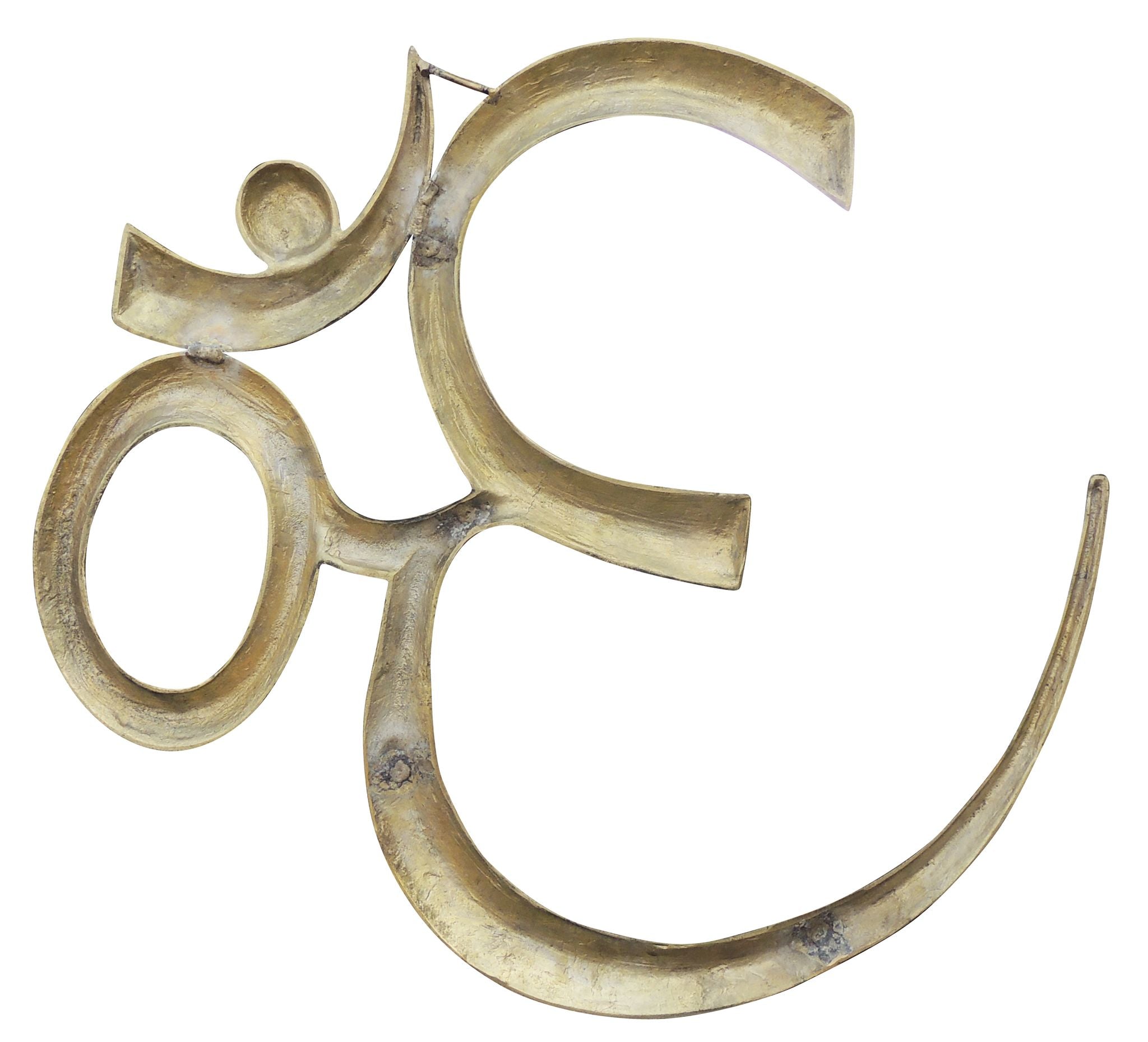 Brass Om Wall Hanging – Sacred Symbol Showpiece for Positive Energy