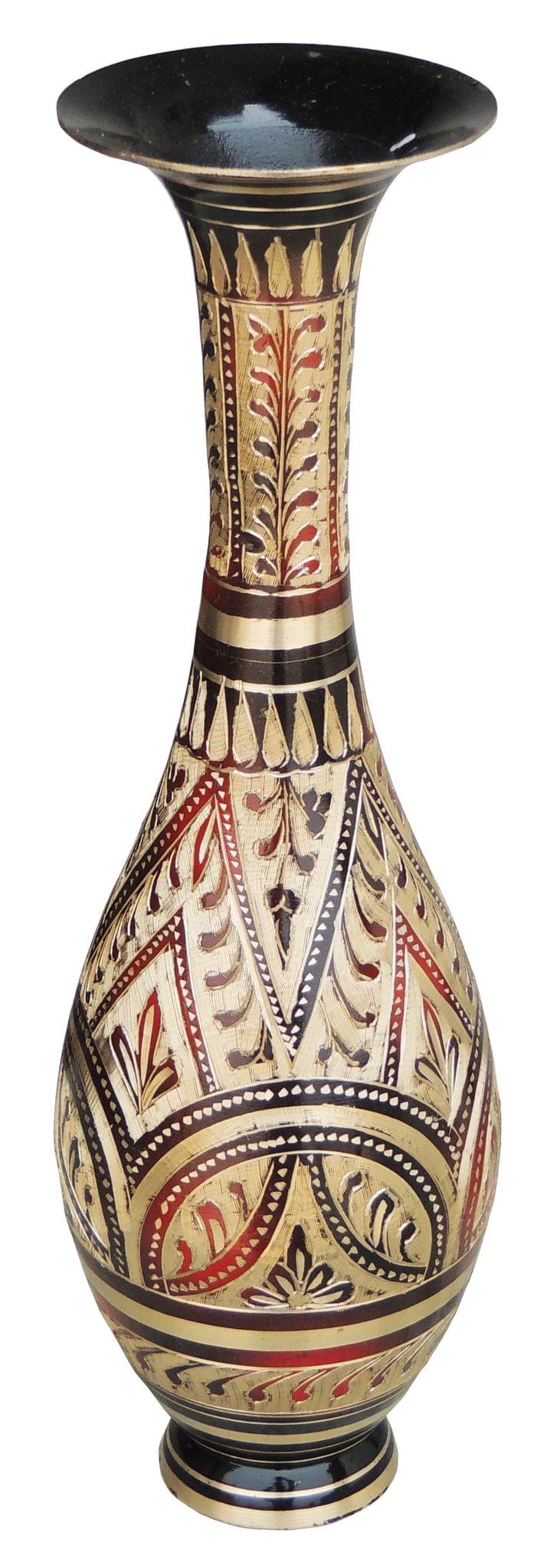 Brass Decorative Flower Pot – Handcrafted Vase for Home and Garden Styling