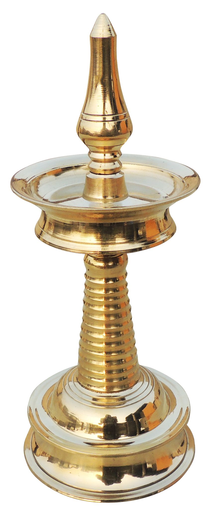Brass Kerala Style Round Deepak – Traditional Fancy Table Decor Lamp