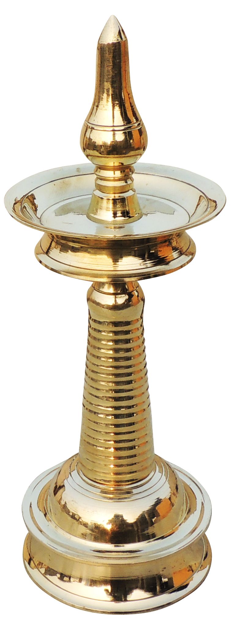 Brass Kerala Style Round Deepak – Traditional Fancy Table Decor Lamp