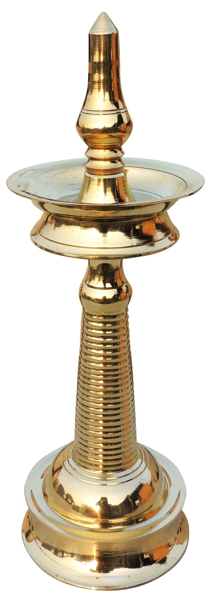 Brass Kerala Style Round Deepak – Traditional Fancy Table Decor Lamp