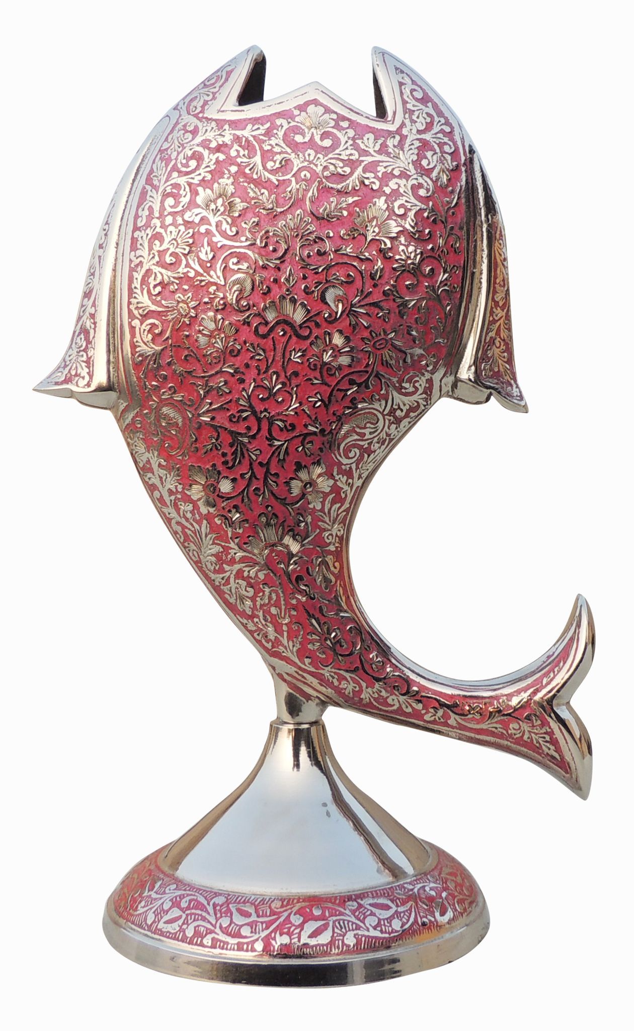 Red Decorative Fish Vase – Stylish Home and Garden Accent Piece