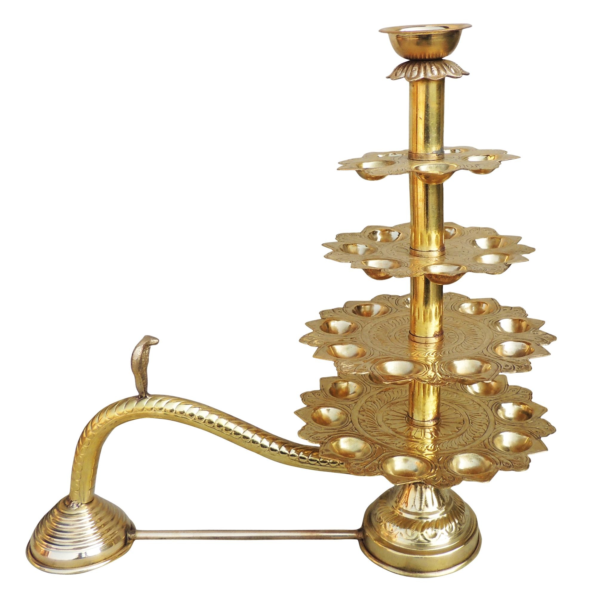 Brass Ganga Aarti Bati for Daily Pooja and Sacred Rituals