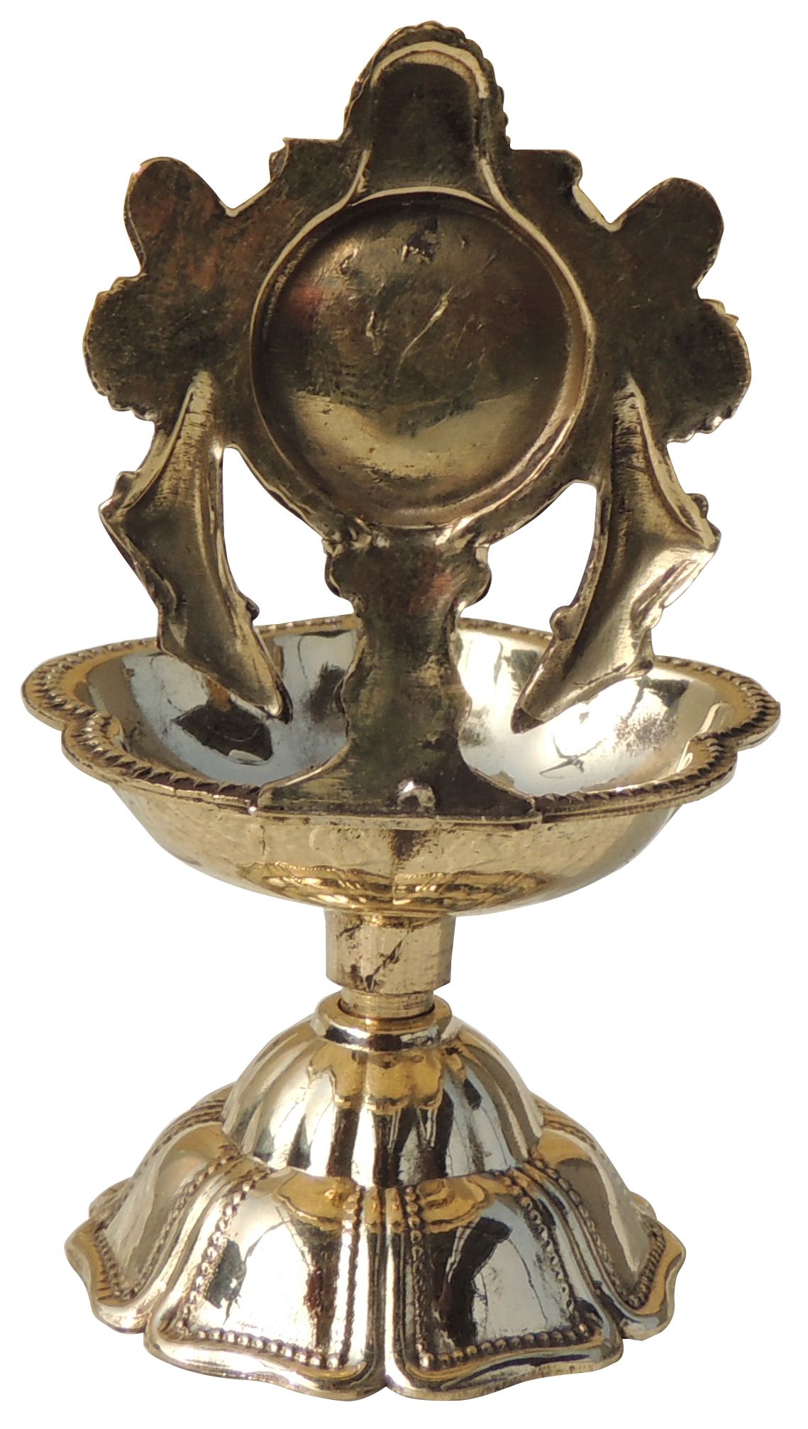 Brass Shankh Deepak Oil Lamp – Elegant Handcrafted Table Decoration