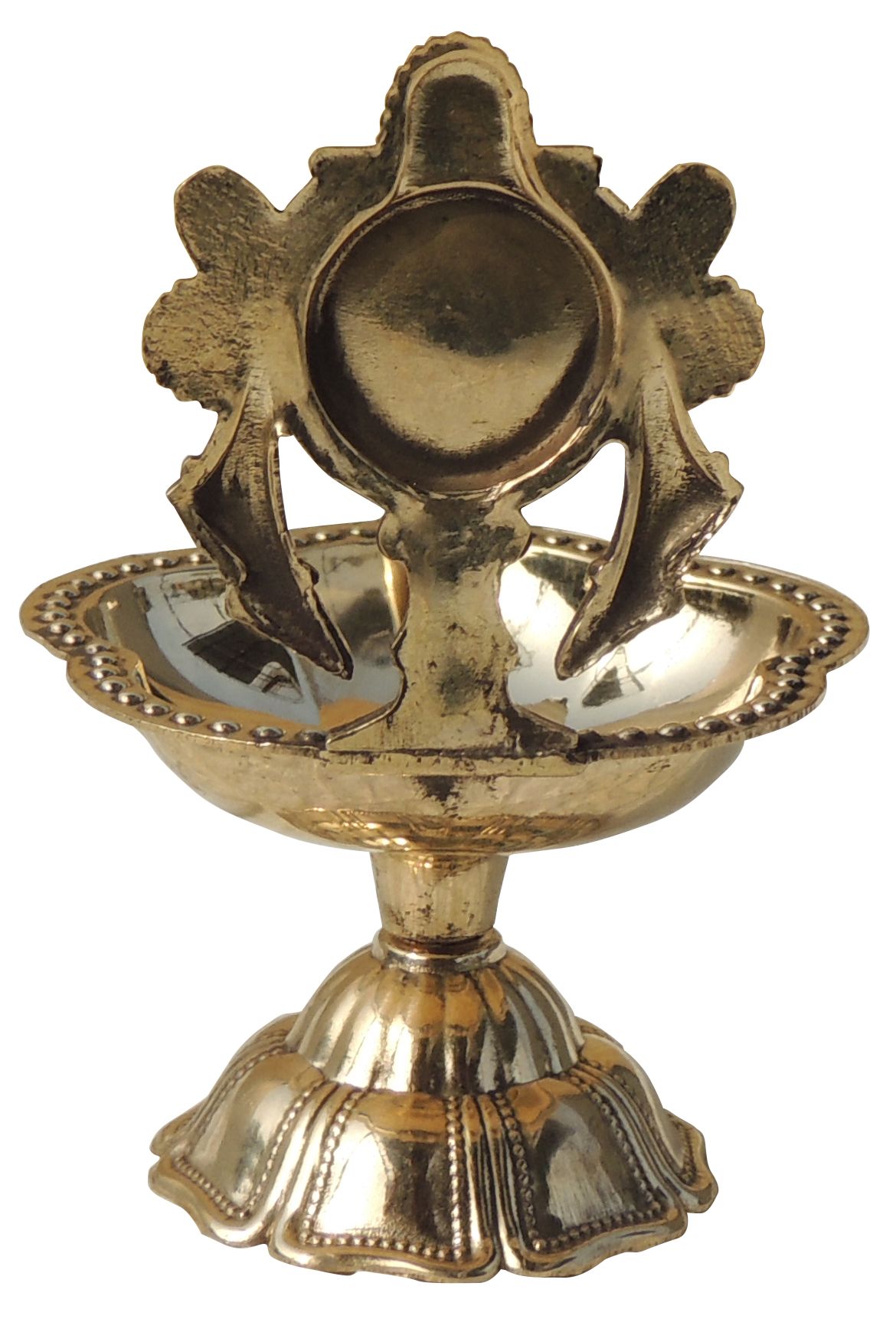 Brass Shankh Deepak Oil Lamp – Elegant Handcrafted Table Decoration