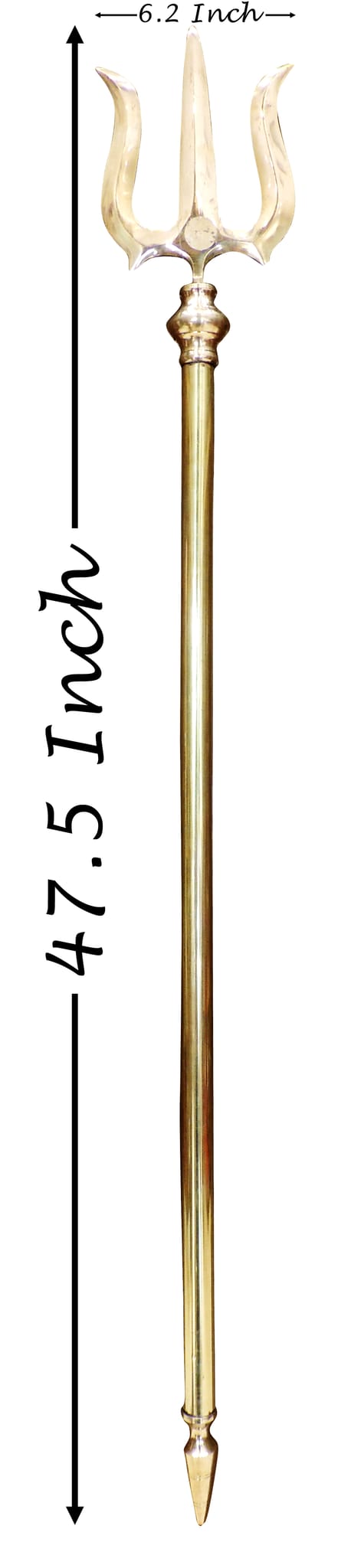 Brass Trishul for Temple and Home Pooja Decor