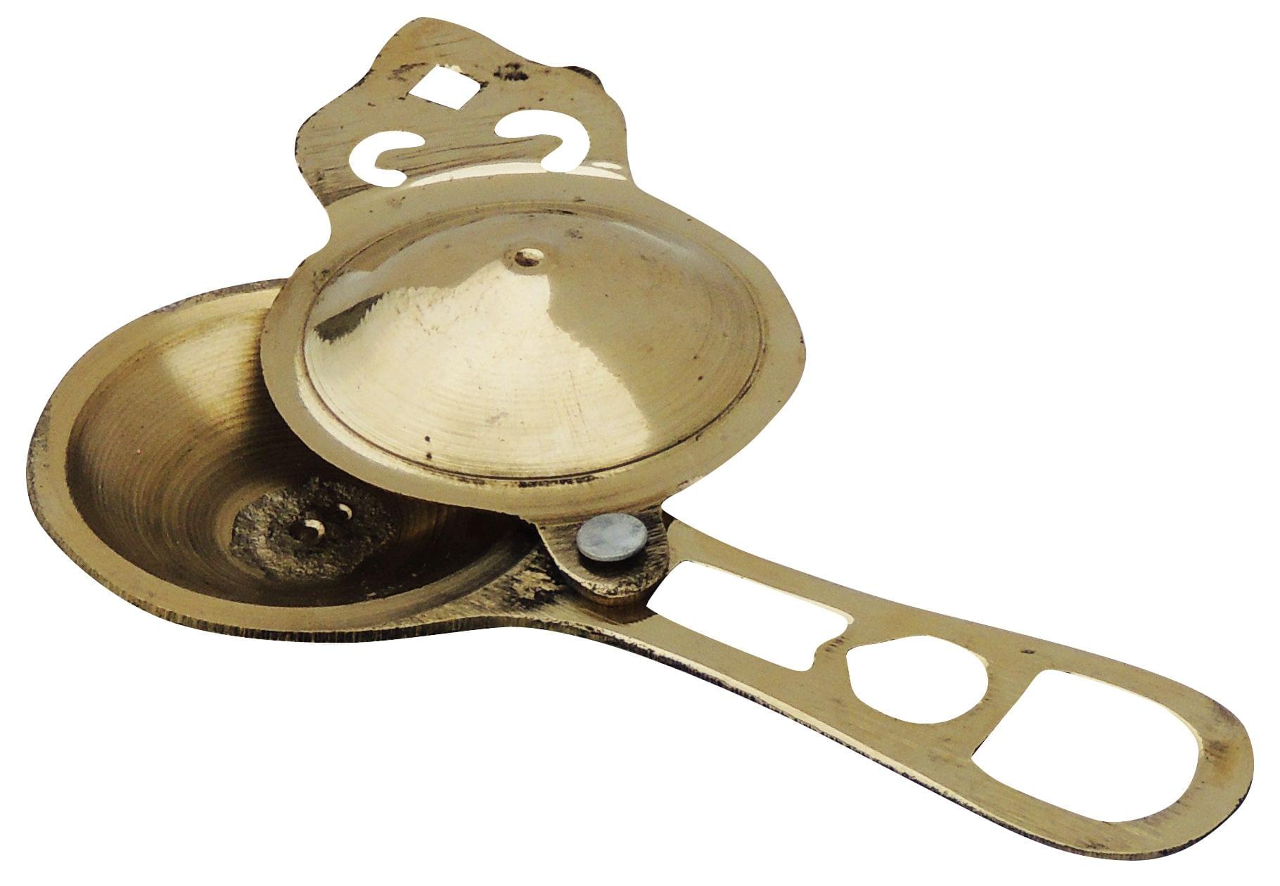 Brass Kajrota Kajal Dani No. 3 – Handcrafted Traditional Kohl Storage Box