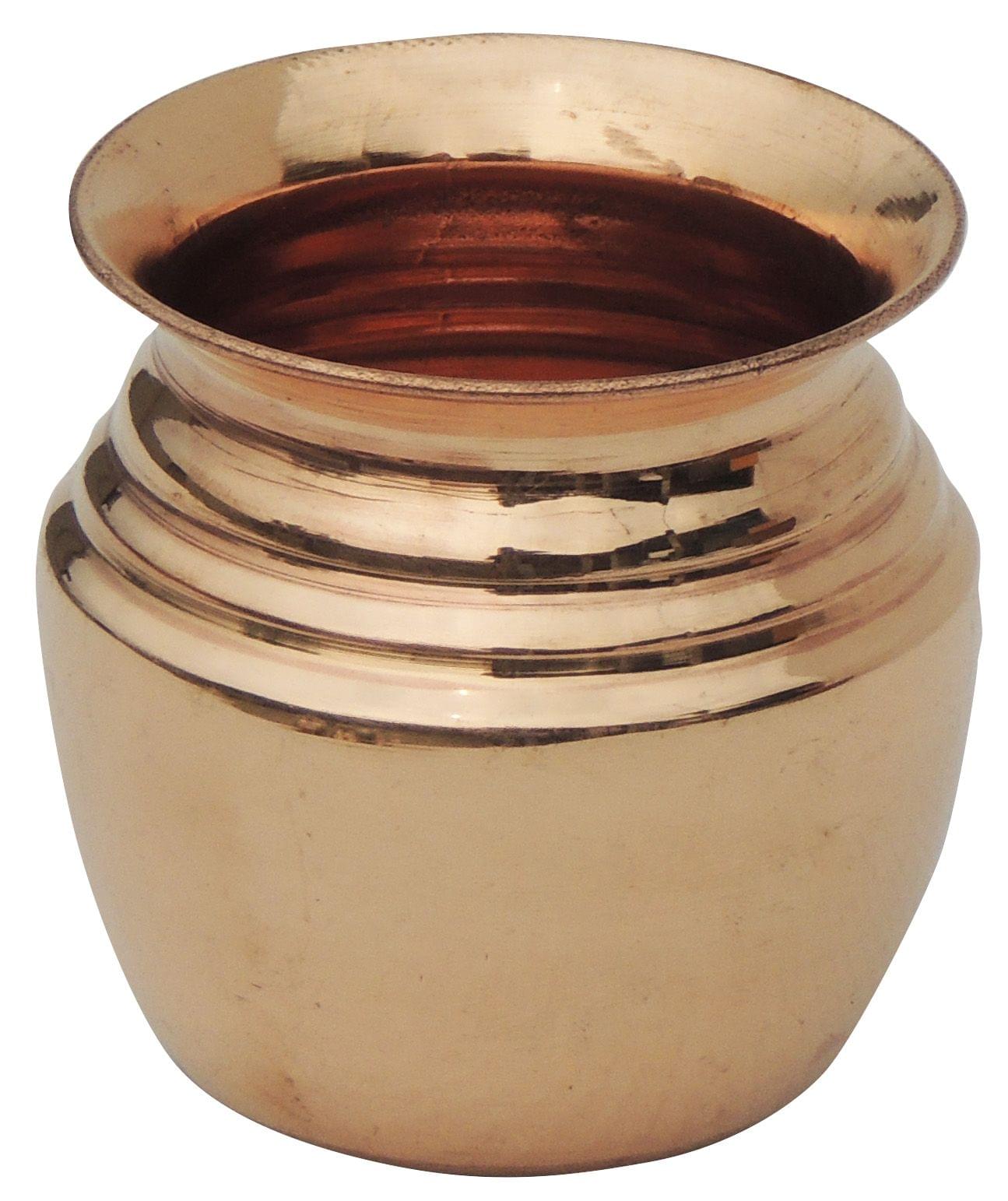 Copper Lota No. 3 for Pooja, Abhishek, and Daily Rituals