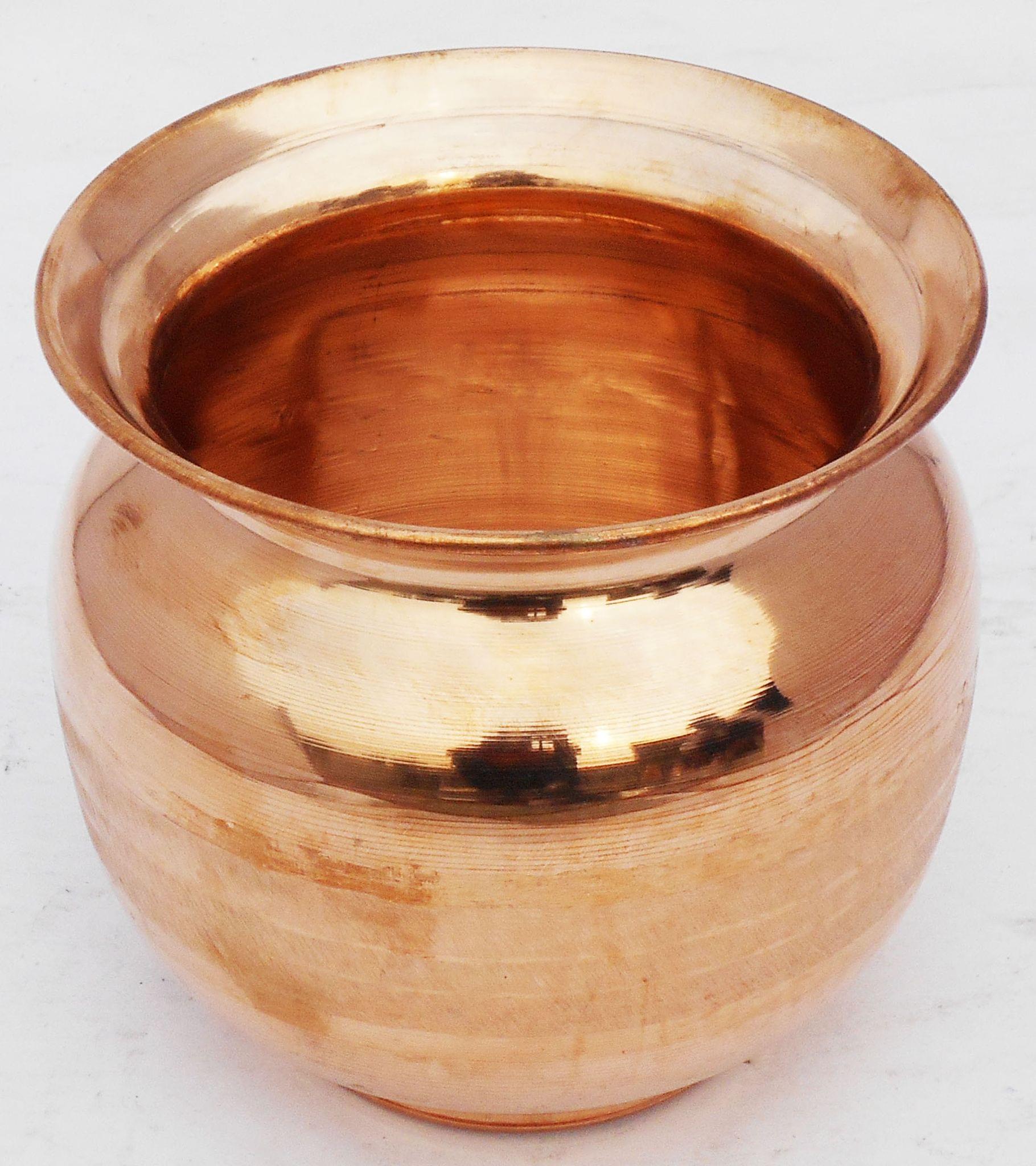 Pure Copper Lota 850 ML for Daily Pooja and Ayurvedic Water Storage