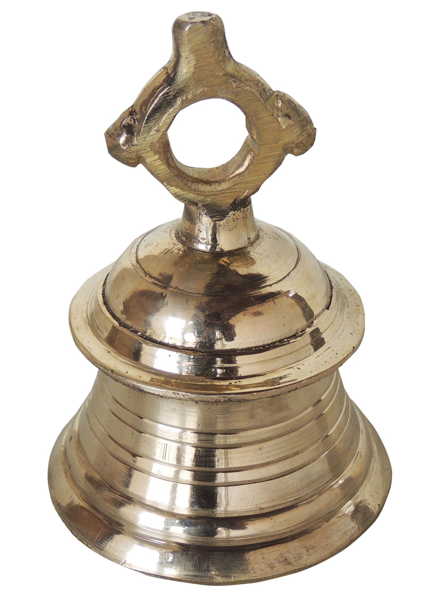 Brass Temple Hanging Bell, Ghanta [500 gm] for Mandir and Home Pooja