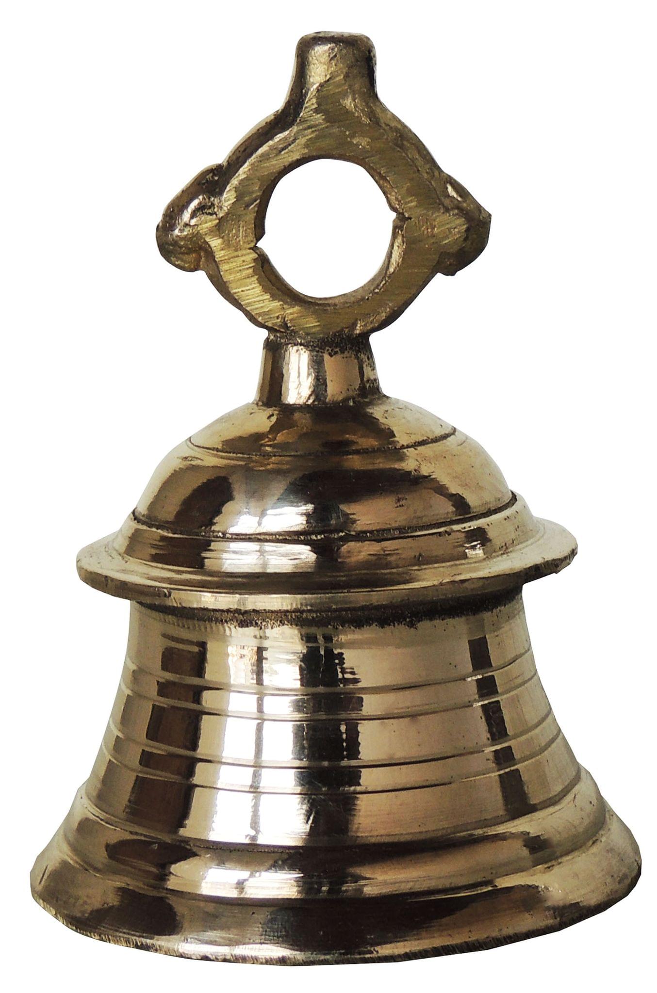Brass Temple Hanging Bell, Ghanta [500 gm] for Mandir and Home Pooja